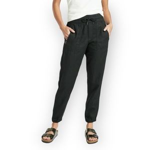 Athleta Black Cabo  Linen Joggers 6